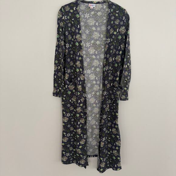 Lularoe Ribbed Sarah in a Floral Pattern - Picture 2 of 6